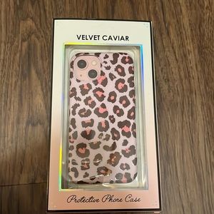 Velvet Caviar iPhone 13 Purrfect Pink Leopard Case.